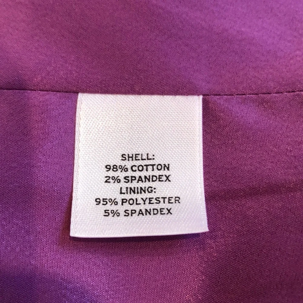 Halogen Double Breasted Button Front 3/4 Sleeve Purple Jacket Women’s Small EUC